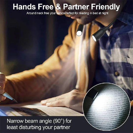 Flexible Rechargeable LED Neck Light for Reading