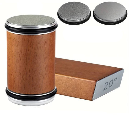 Dual Angle Diamond Knife Sharpening Stone Set with 15 and 20 Degree Magnetic Holder