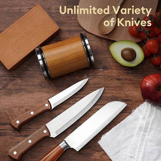 Dual Angle Diamond Knife Sharpening Stone Set with 15 and 20 Degree Magnetic Holder