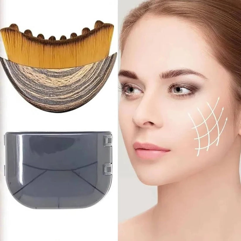 Fine Tip Facial Sculpting Brush with Gentle Bristles for Surface Skincare