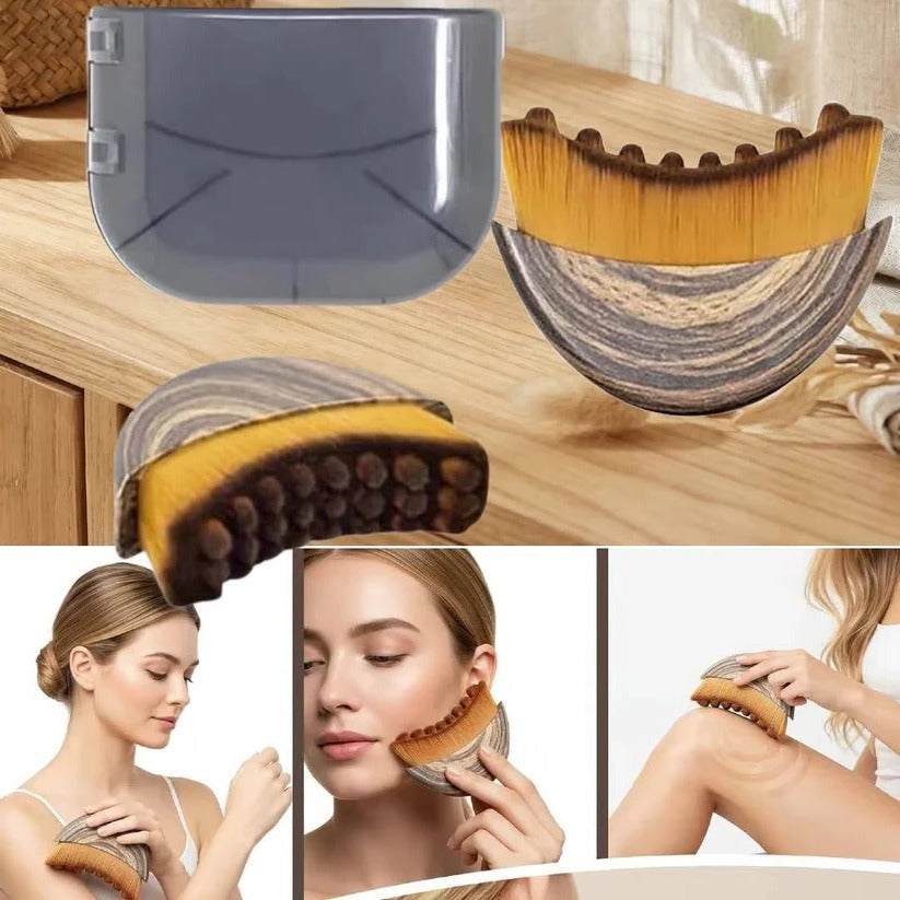 Fine Tip Facial Sculpting Brush with Gentle Bristles for Surface Skincare
