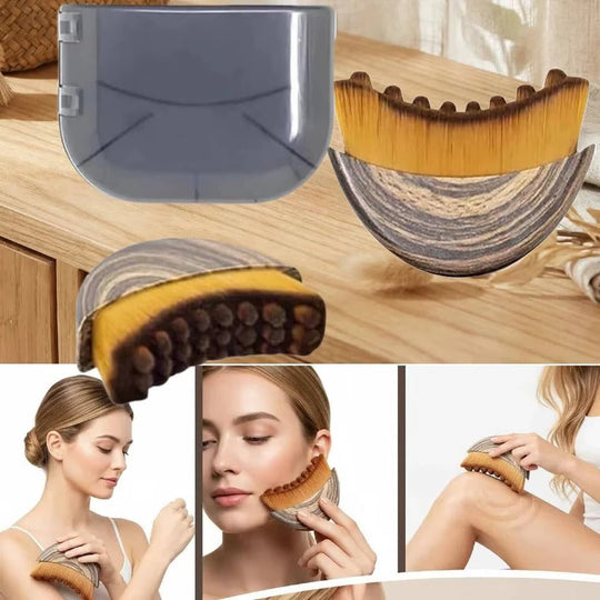 Fine Tip Facial Sculpting Brush with Gentle Bristles for Surface Skincare