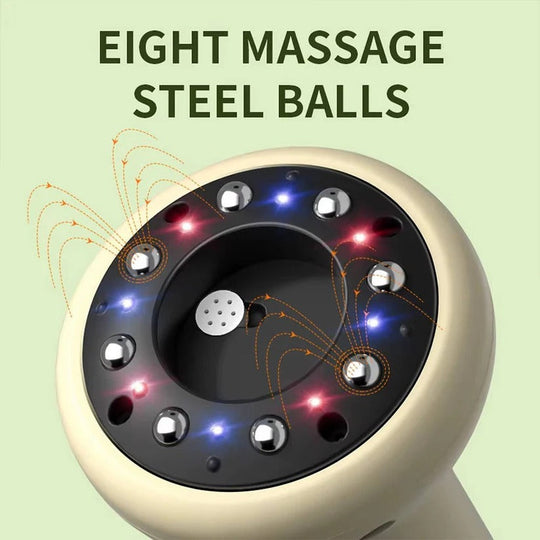 Electric Vacuum Cupping Massage Device with Heat and LED Display
