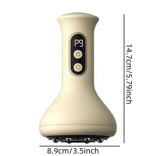 Electric Vacuum Cupping Massage Device with Heat and LED Display