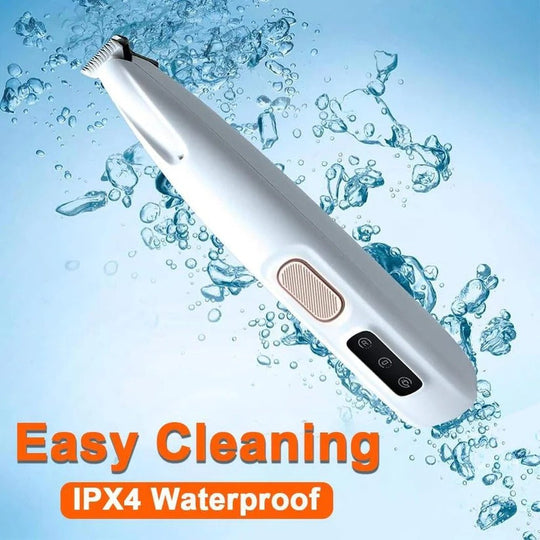 Cordless Pet Grooming Trimmer with LED Light and Ceramic Blade