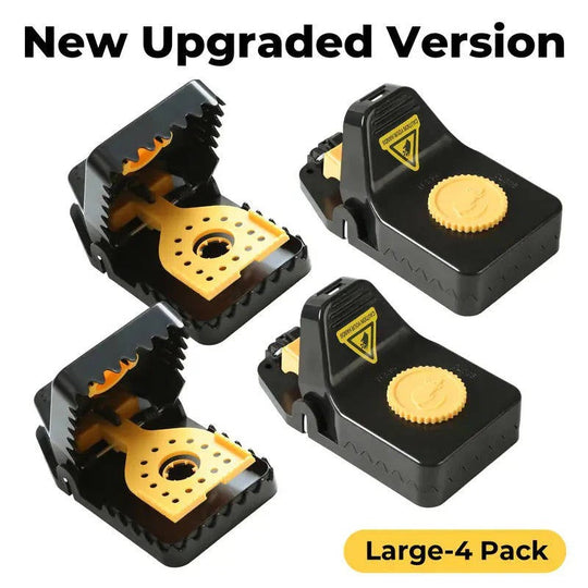 Reusable Snap Mouse Trap 4 Pack with No Touch Release