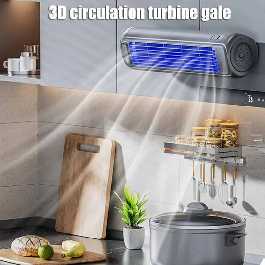 3 Speed Portable Desktop Air Cooler Fan with 2000mAh Battery and Wall Mount Option