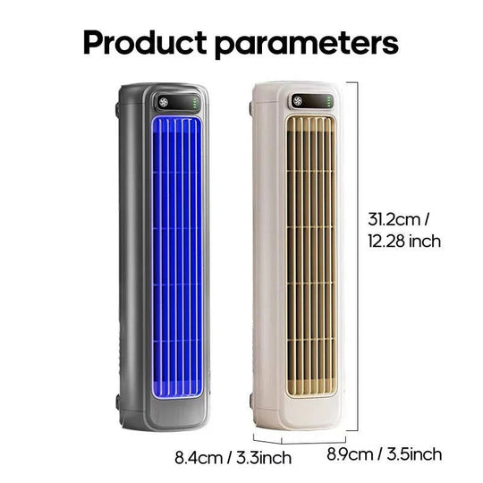 3 Speed Portable Desktop Air Cooler Fan with 2000mAh Battery and Wall Mount Option