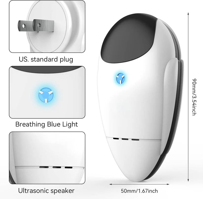 Plug-In Ultrasonic Pest Control Device for Home, 4 Pack