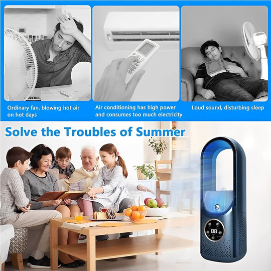 3 in 1 Portable Air Cooling Fan with Humidifier and DC Brushless Motor