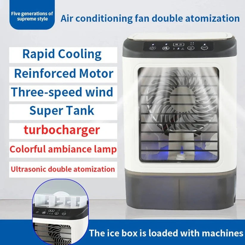 Portable Air Cooler Fan with 900ml Tank and 3 Speed Settings