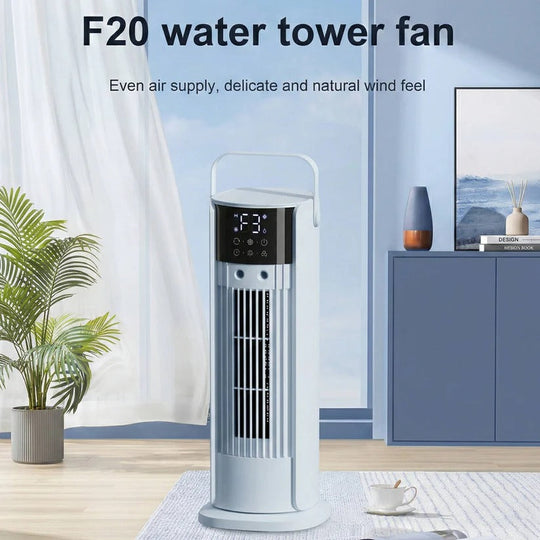 Freestanding Portable Air Cooler Fan with Mist and Digital Display for Indoor Use