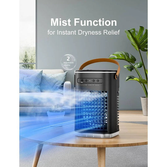 Portable Air Cooler Fan with 1.2L Water Tank and Remote Control