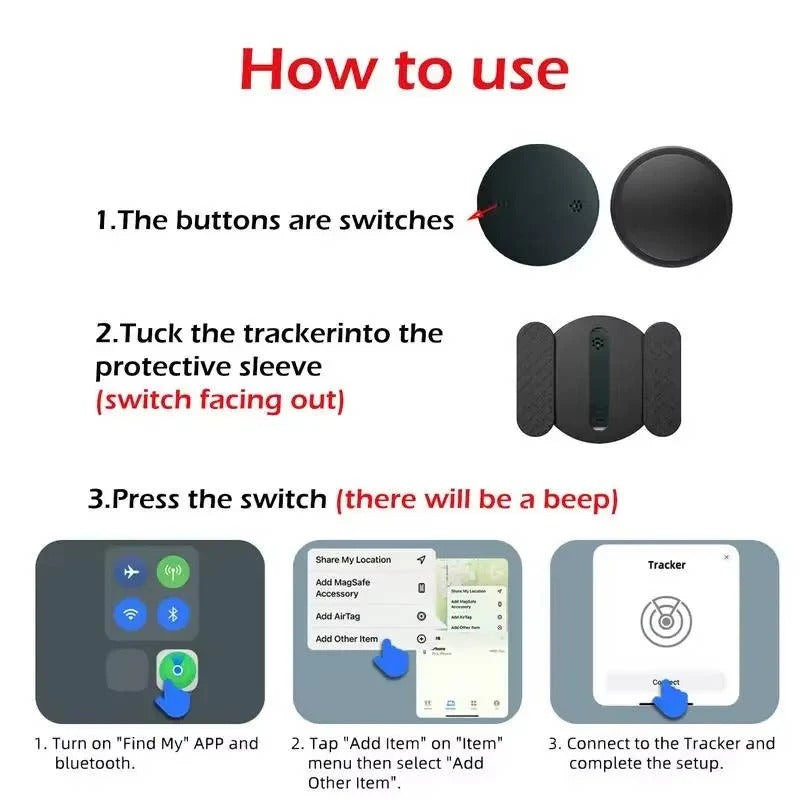 Vehicle GPS Tracker with Magnetic Case and App Tracking