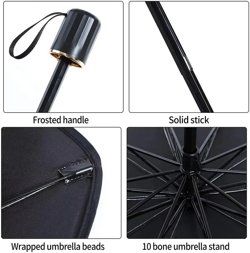 Foldable Windshield Sun Shade Umbrella with Heat Insulation for Cars and Trucks
