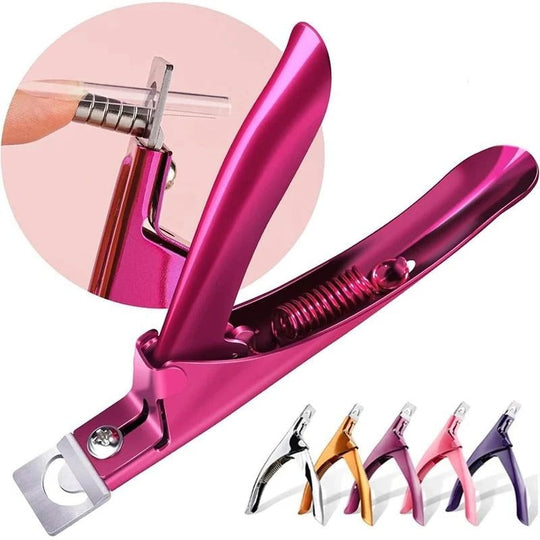 Stainless Steel Acrylic Nail Cutter with Ergonomic Grip Design