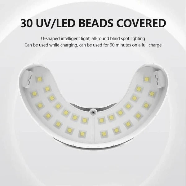 Portable Nail Care Light Device for Fingernails and Toenails Use