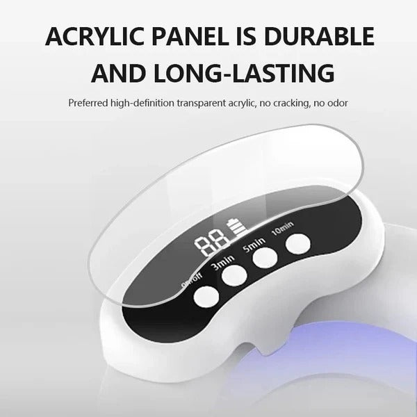 Portable Nail Care Light Device for Fingernails and Toenails Use