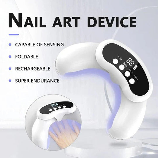 Portable Nail Care Light Device for Fingernails and Toenails Use