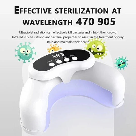 Portable Nail Care Light Device for Fingernails and Toenails Use