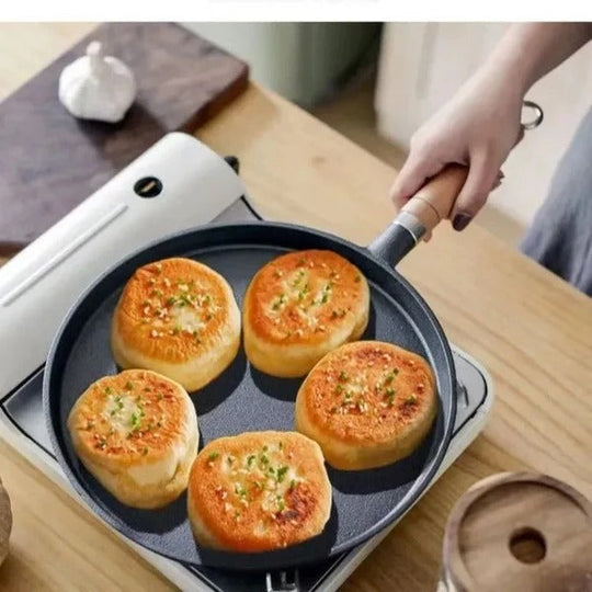 Cast Iron Griddle Pan for Pancakes on Gas and Induction Cooktops