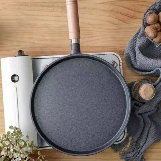 Cast Iron Griddle Pan for Pancakes on Gas and Induction Cooktops