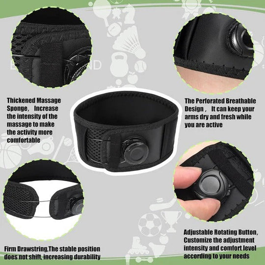 Adjustable Compression Elbow Brace with Dial for Support and Comfort