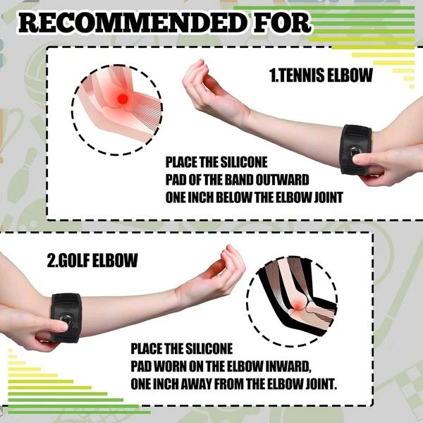 Adjustable Compression Elbow Brace with Dial for Support and Comfort
