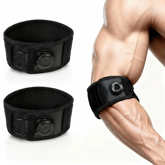 Adjustable Compression Elbow Brace with Dial for Support and Comfort