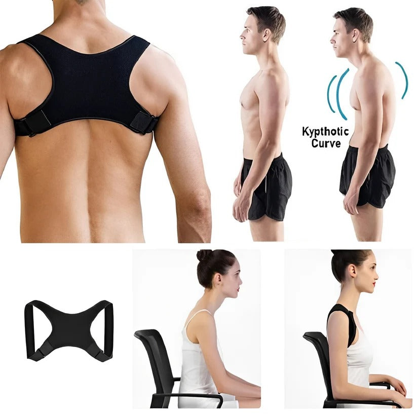 Adjustable Shoulder Strap Back Brace for Posture and Spine Support
