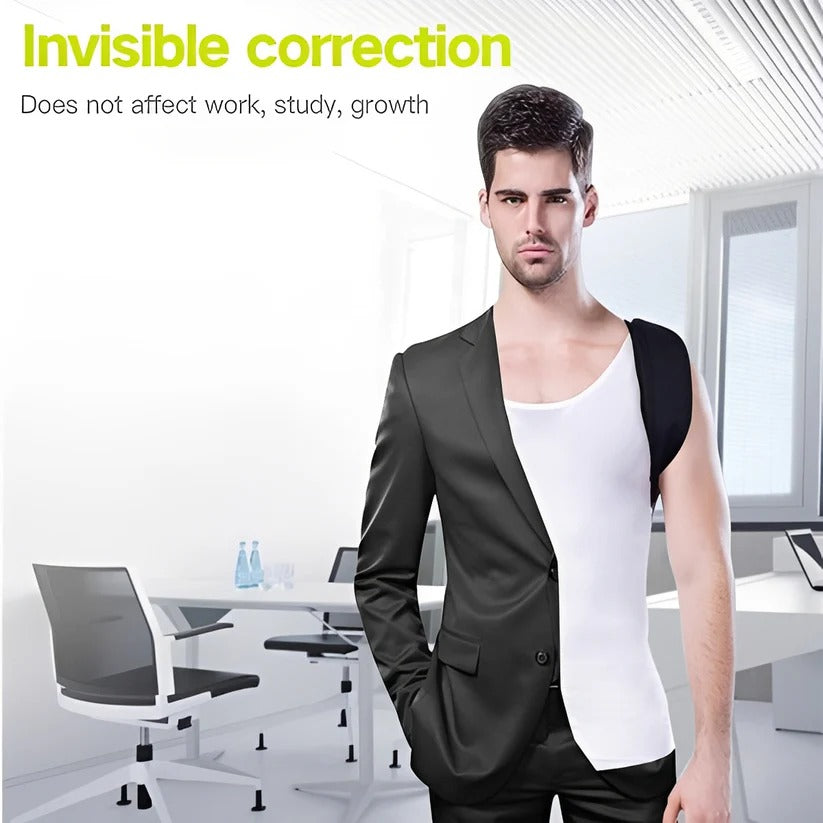 Adjustable Shoulder Strap Back Brace for Posture and Spine Support