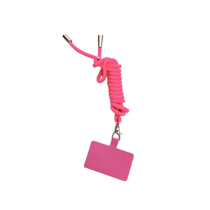 Hands-Free Crossbody Lanyard Phone Carrier with Adjustable Length Strap