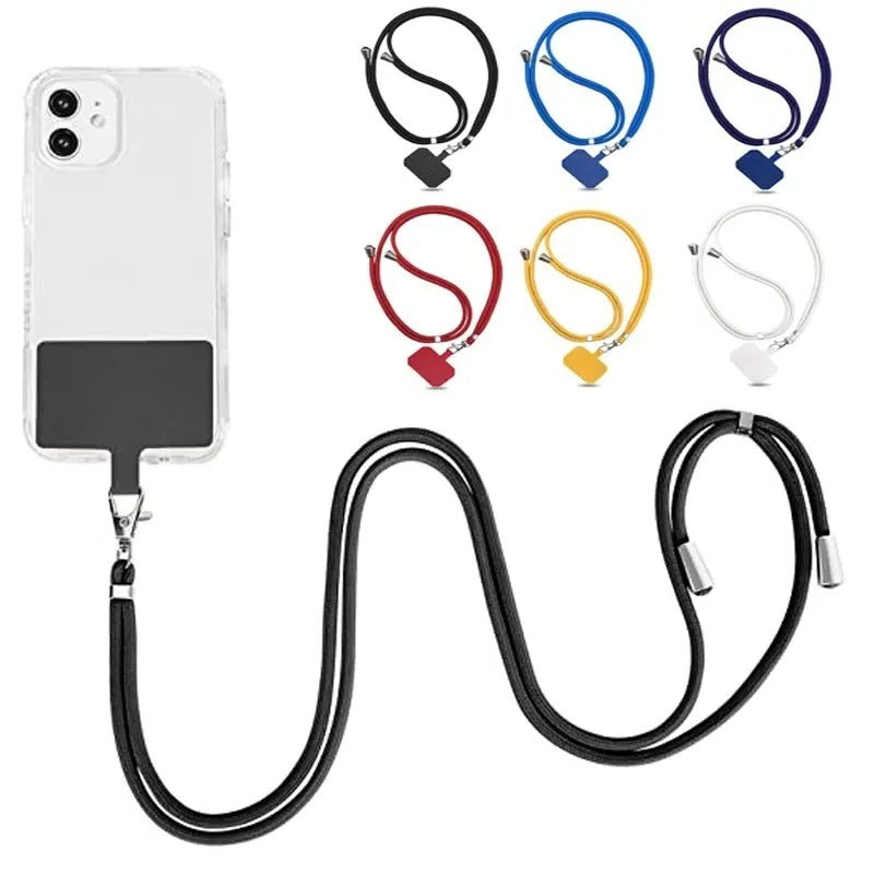 Hands-Free Crossbody Lanyard Phone Carrier with Adjustable Length Strap