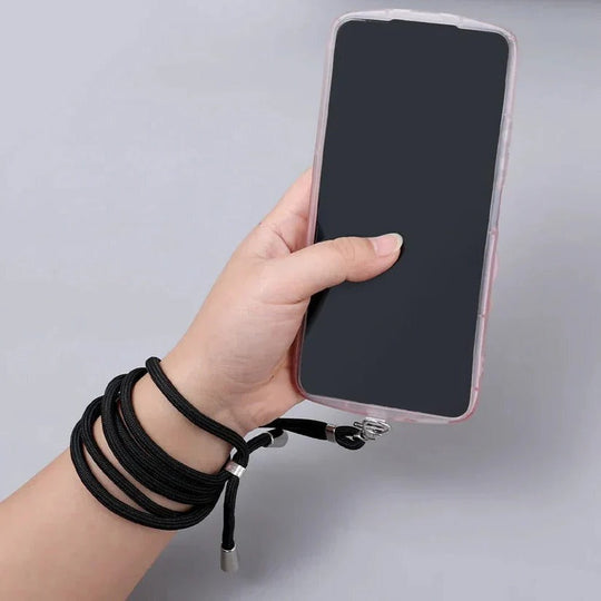 Hands-Free Crossbody Lanyard Phone Carrier with Adjustable Length Strap