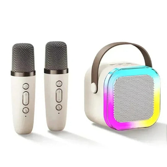Wireless Karaoke Machine with Integrated Mic and Bluetooth Connectivity