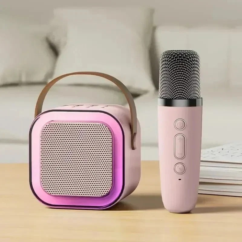 Wireless Karaoke Machine with Integrated Mic and Bluetooth Connectivity