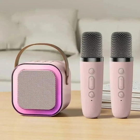 Wireless Karaoke Machine with Integrated Mic and Bluetooth Connectivity