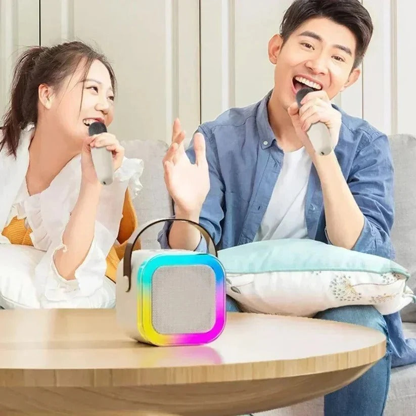 Wireless Karaoke Machine with Integrated Mic and Bluetooth Connectivity