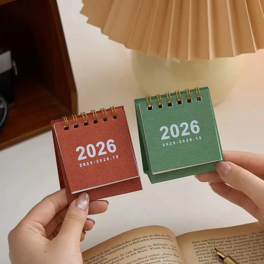2026 Desktop Standing Calendar with Daily Planning Layout