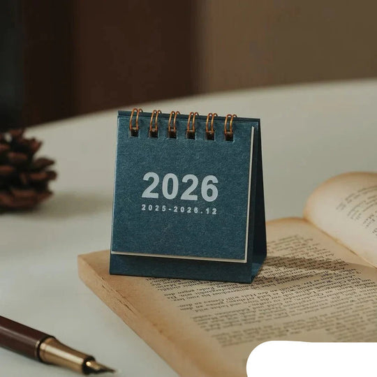 2026 Desktop Standing Calendar with Daily Planning Layout