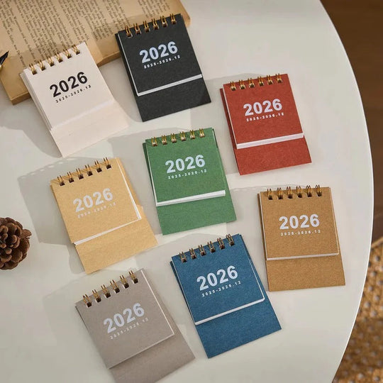 2026 Desktop Standing Calendar with Daily Planning Layout