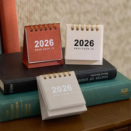 2026 Desktop Standing Calendar with Daily Planning Layout