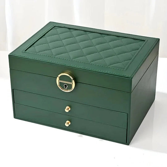 Tiered Jewellery Display Box with Multi Compartment Storage Design