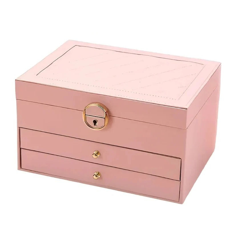 Tiered Jewellery Display Box with Multi Compartment Storage Design