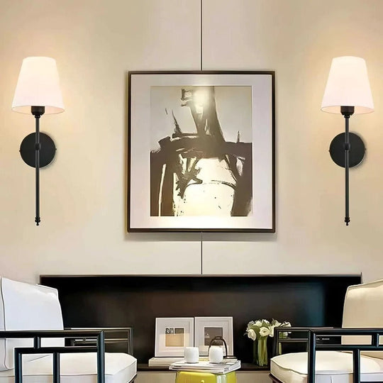 Battery Powered Wall Sconce with Cordless Mounting Design, Set of 2