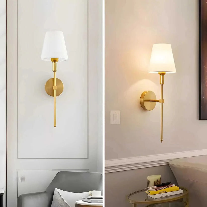 Battery Powered Wall Sconce with Cordless Mounting Design, Set of 2