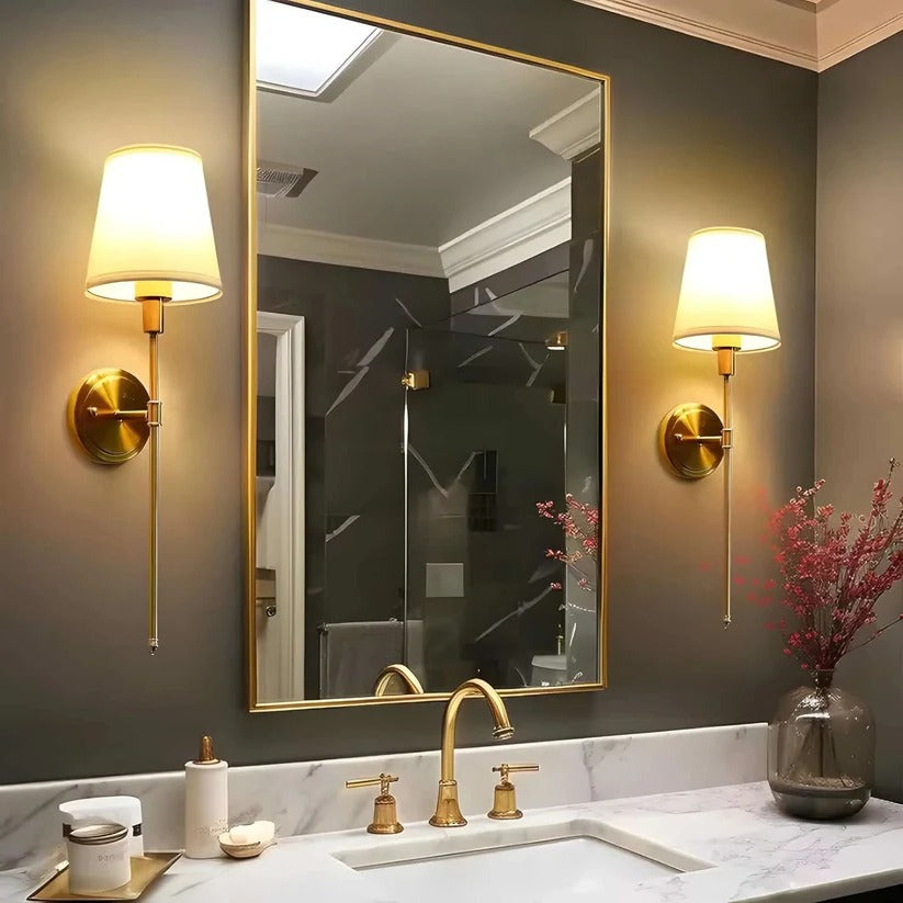 Battery Powered Wall Sconce with Cordless Mounting Design, Set of 2