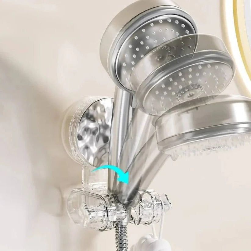Suction Cup Shower Head Bracket with Adjustable Angle Mount