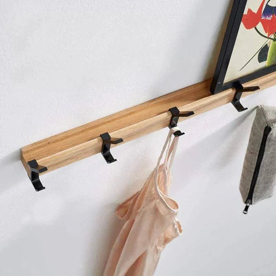 Wall Mounted Coat Rack with 5 Adjustable Double Hooks