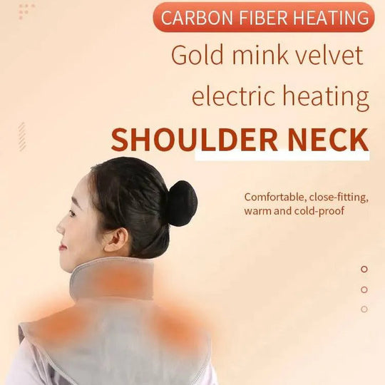 Electric Neck and Shoulder Heating Wrap with 3 Level Temperature Control and Auto Timer